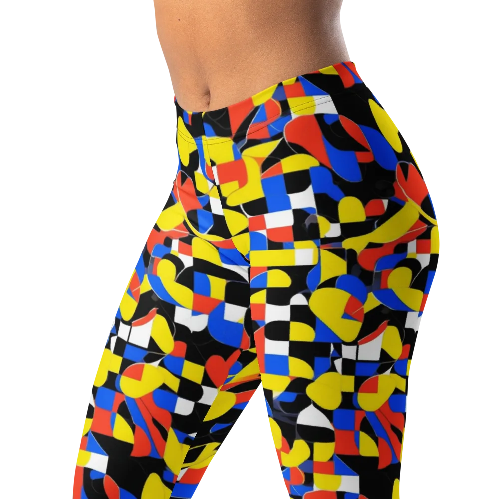 Midnight Geometry on Leggings — Left Front