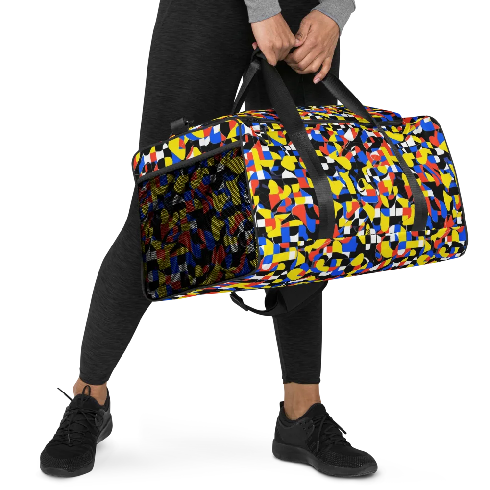Midnight Geometry on Duffle Bag — Right Front