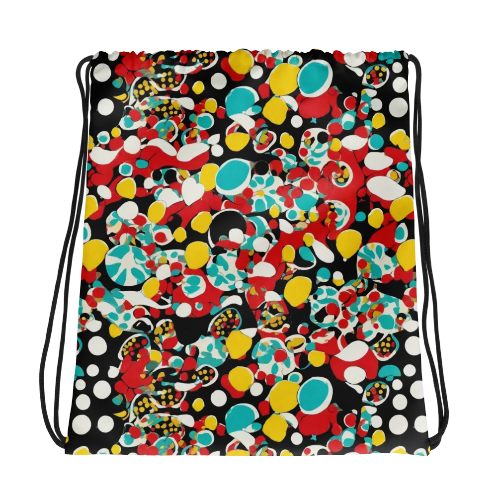 Neon Mingle on Drawstring Bag — Photo