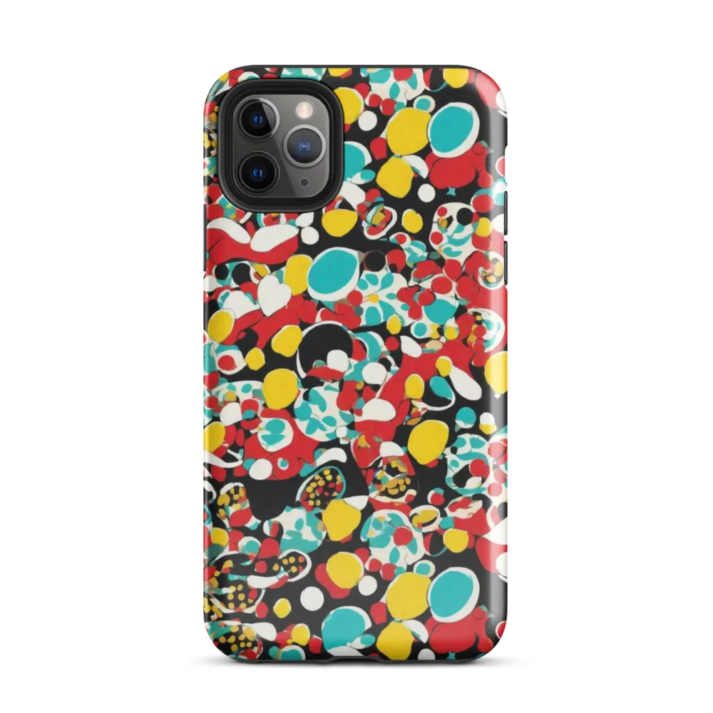 Neon Mingle on Tough Case for iPhone® — Front