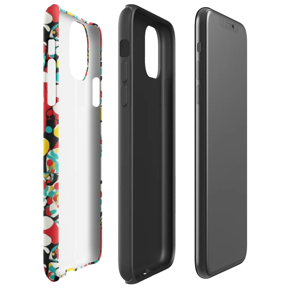 Neon Mingle on Tough Case for iPhone® — Right
