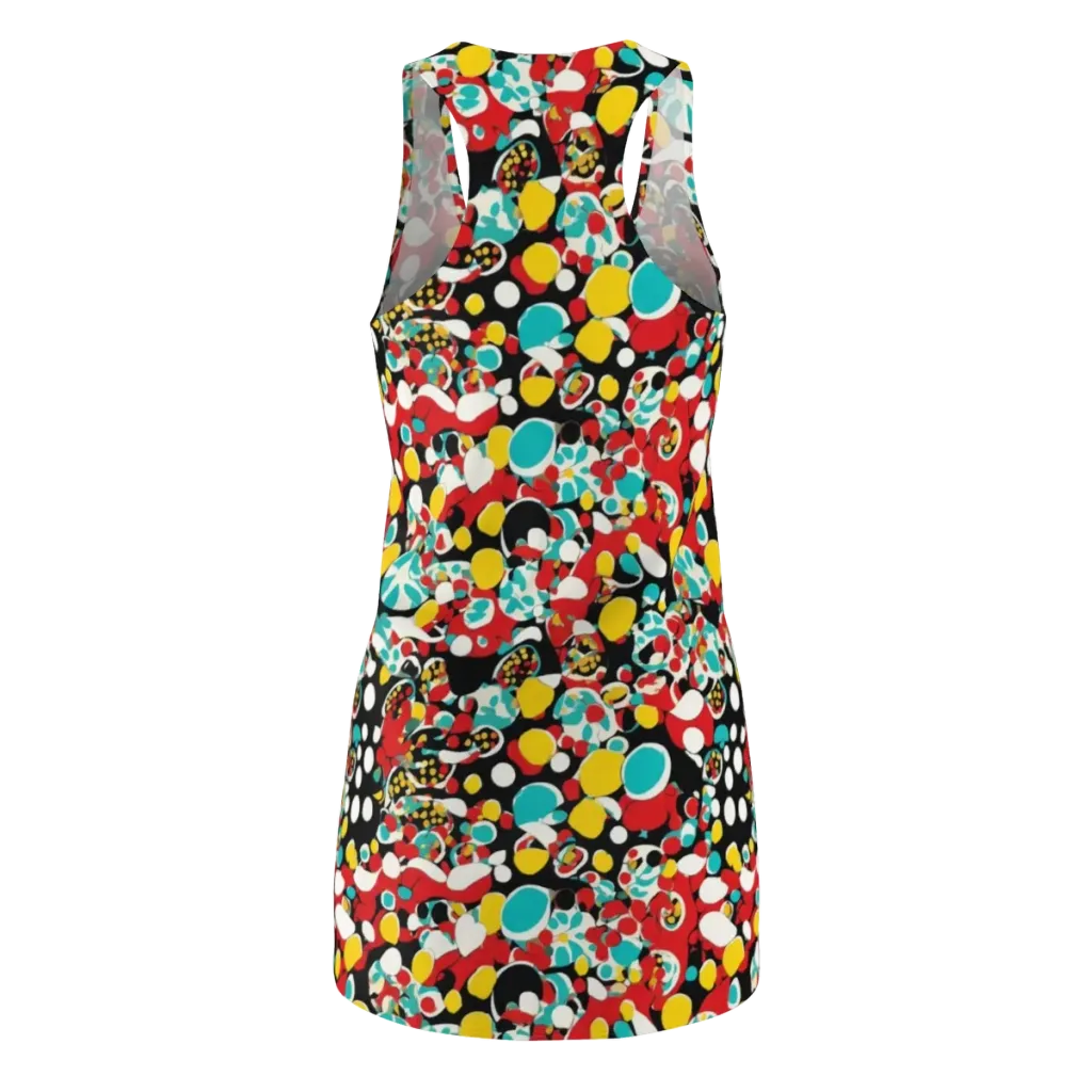 Neon Mingle on Racerback Dress — Back