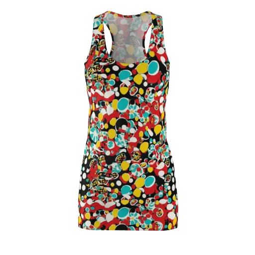 Neon Mingle on a Racerback Dress