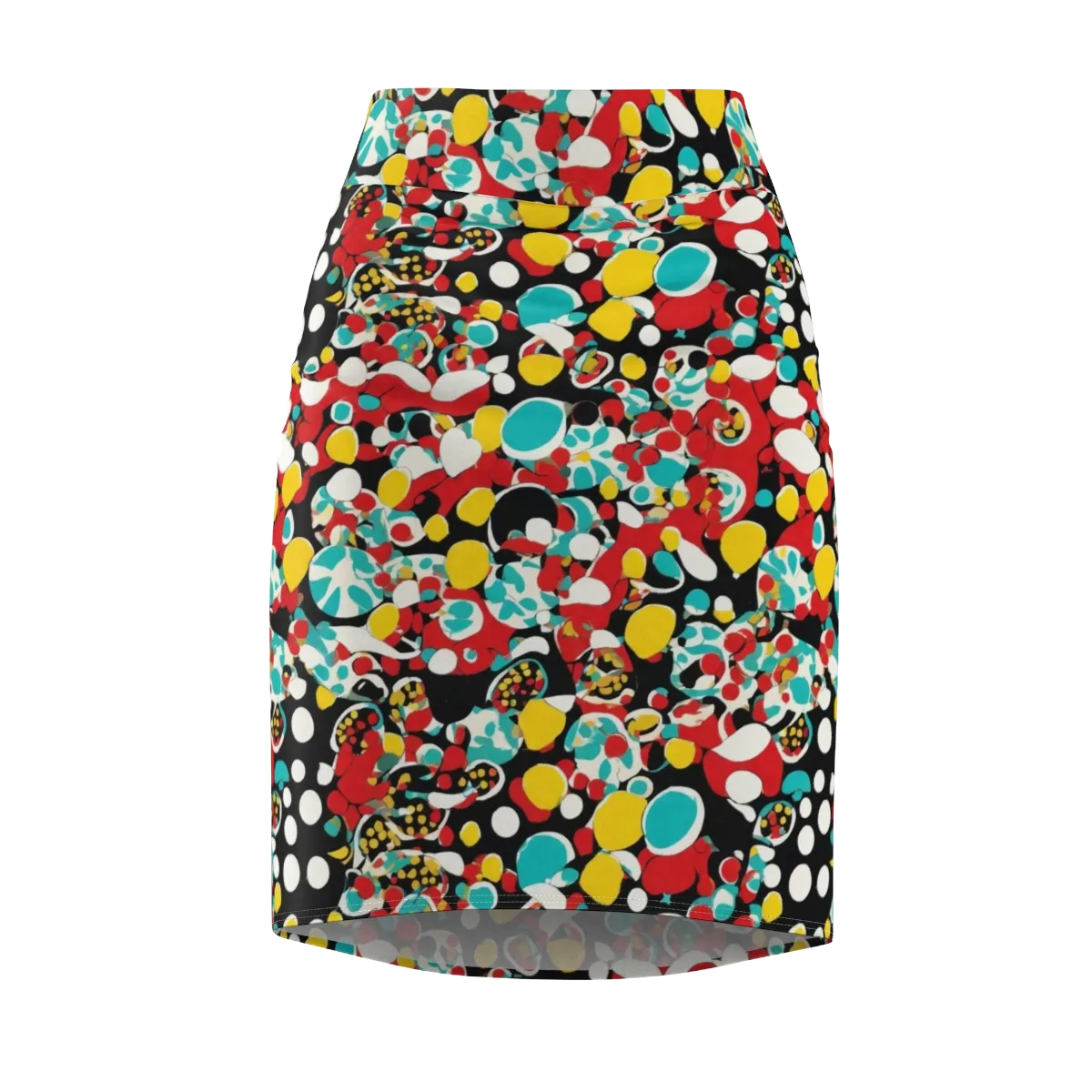Neon Mingle on Pencil Skirt — Front