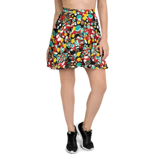 Neon Mingle on a Skater Skirt