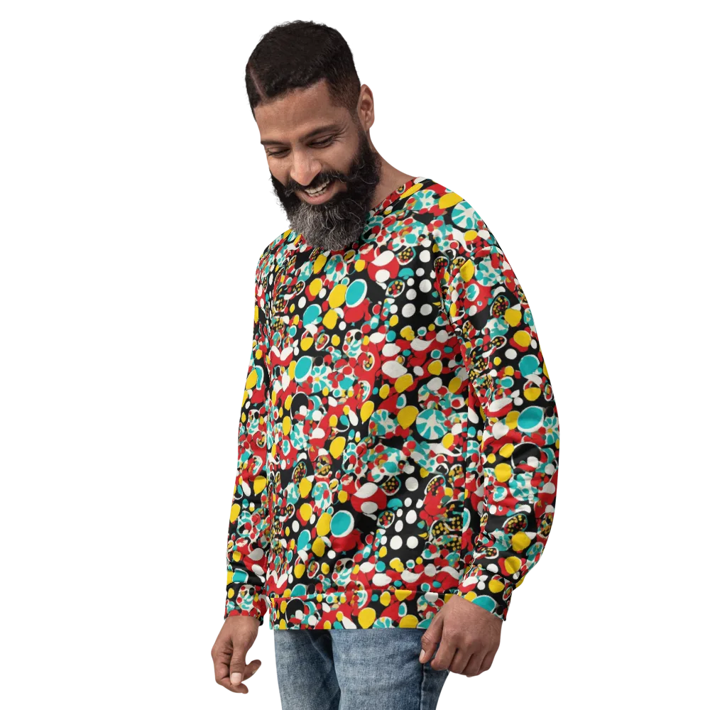 Neon Mingle on Sweatshirt — Left Front