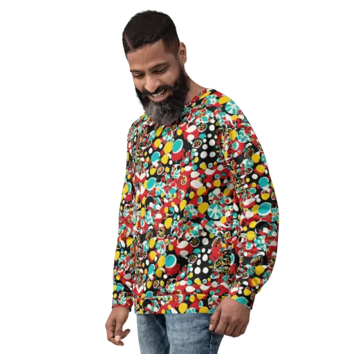 Neon Mingle on a Sweatshirt