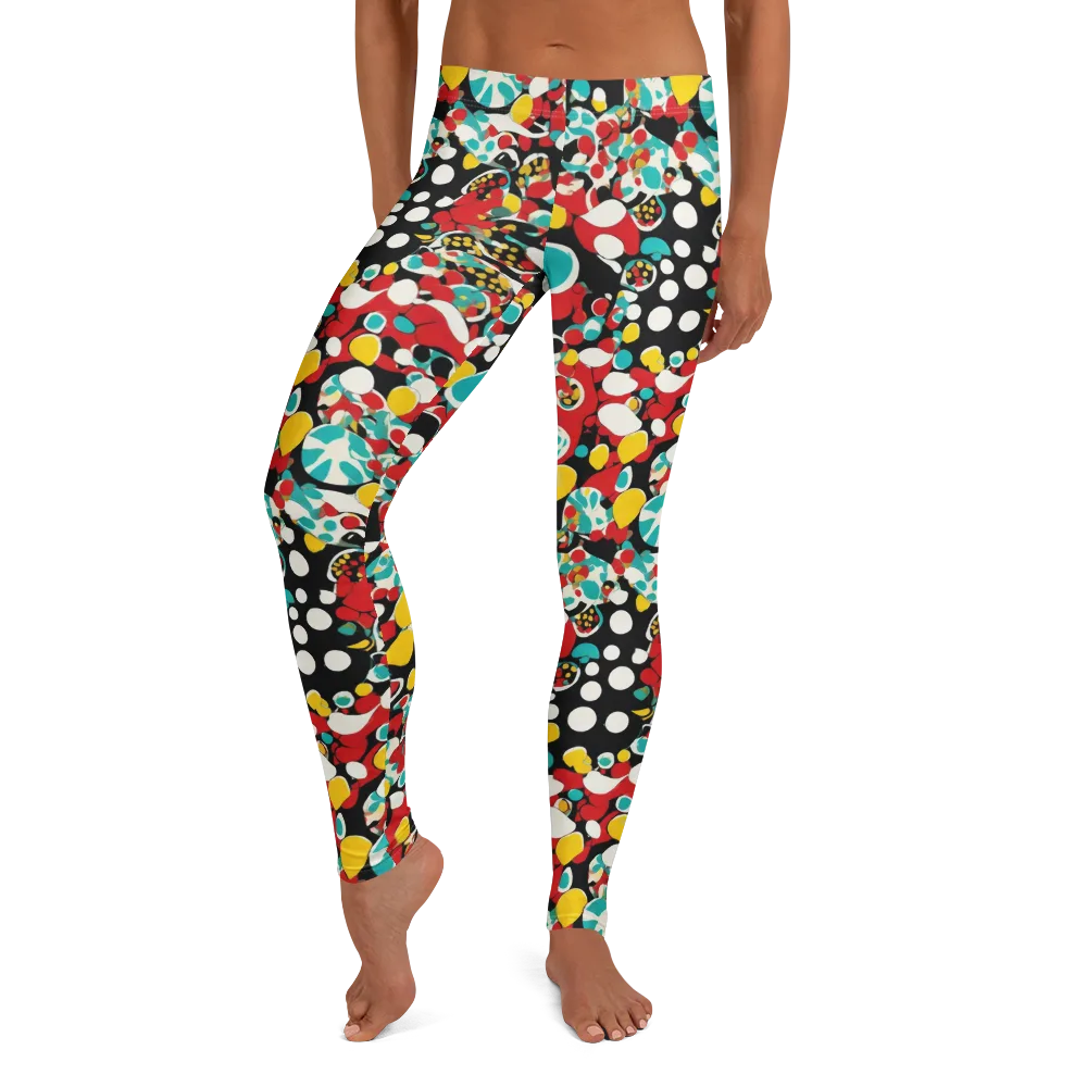 Neon Mingle on Leggings — Front