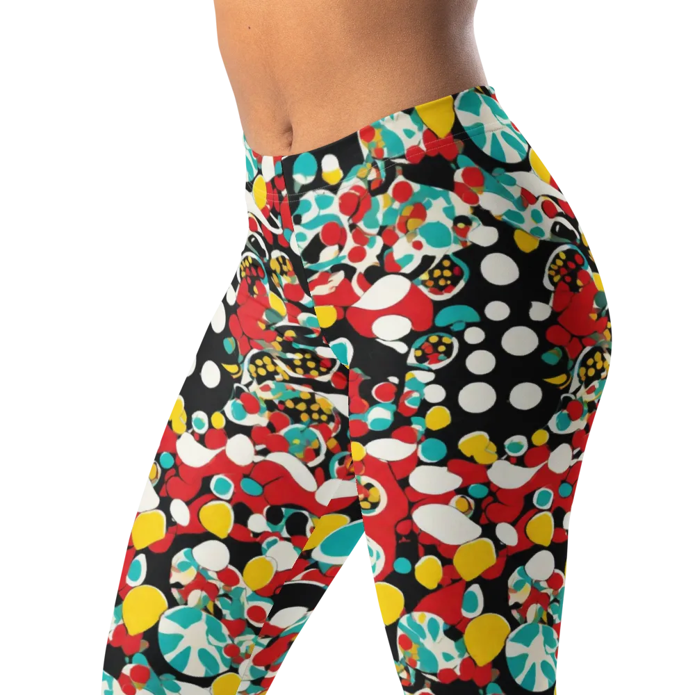 Neon Mingle on Leggings — Left Front