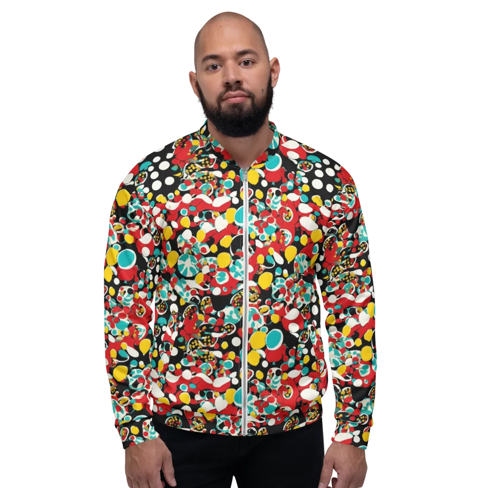 Neon Mingle on Bomber Jacket — Front