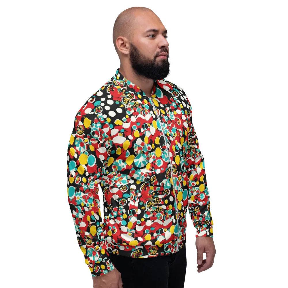 Neon Mingle on Bomber Jacket — Right