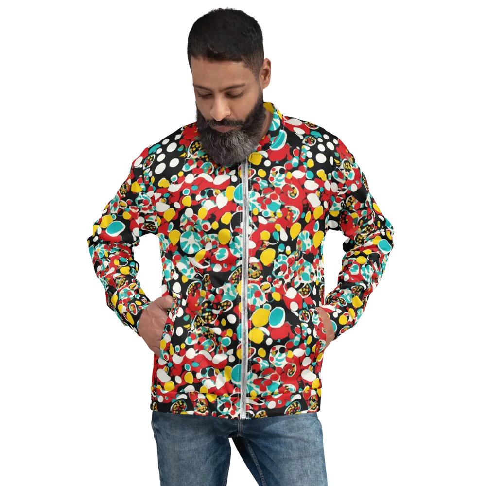 Neon Mingle on Bomber Jacket — Front