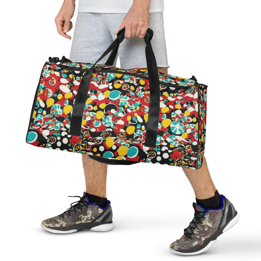 Neon Mingle on Duffle Bag — Front