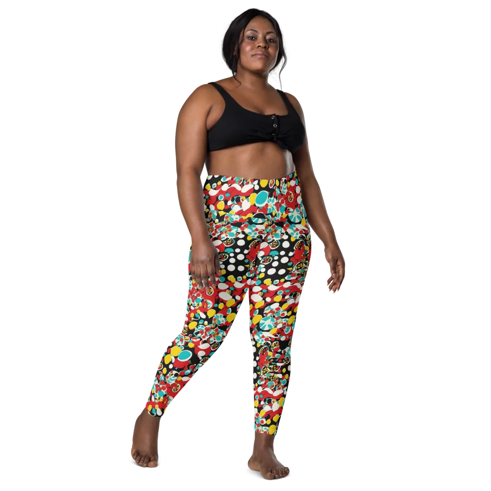 Neon Mingle on Leggings with Pockets — Front