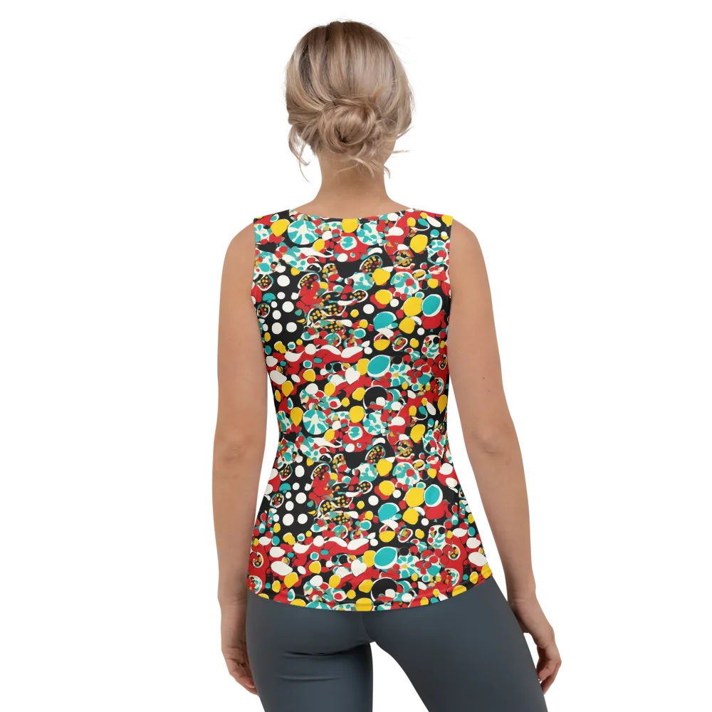 Neon Mingle on Women's Tank Top — Back