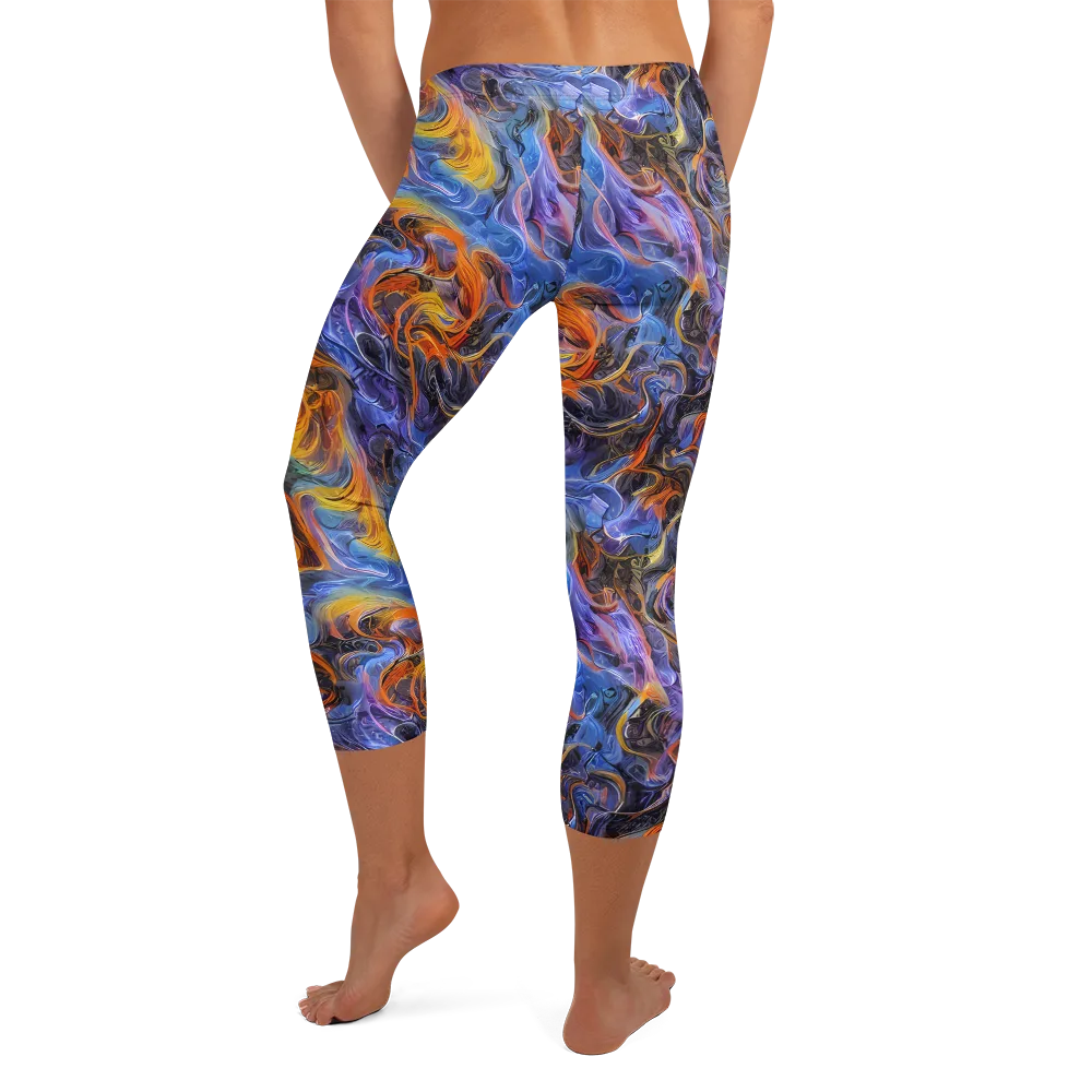 Mercury Mirage on Capri Leggings — Back