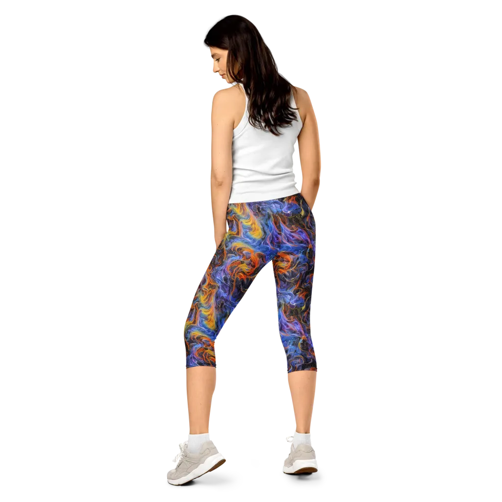 Mercury Mirage on Capri Leggings — Back