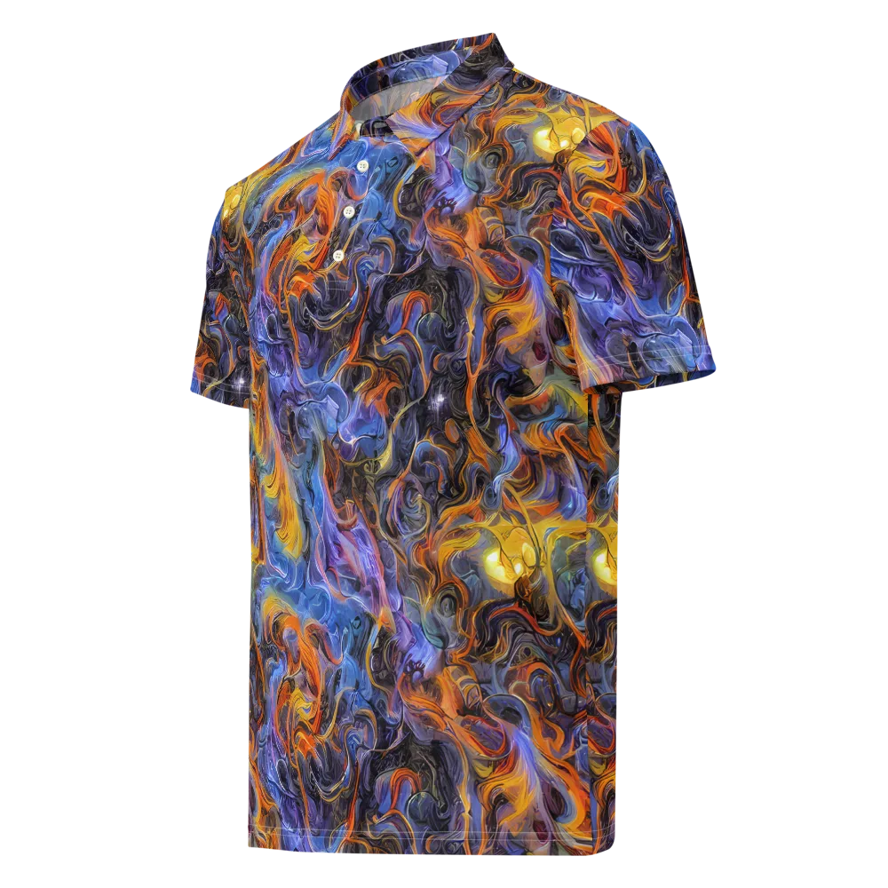 Mercury Mirage on Men's Slim Fit Polo Shirt — Left Front
