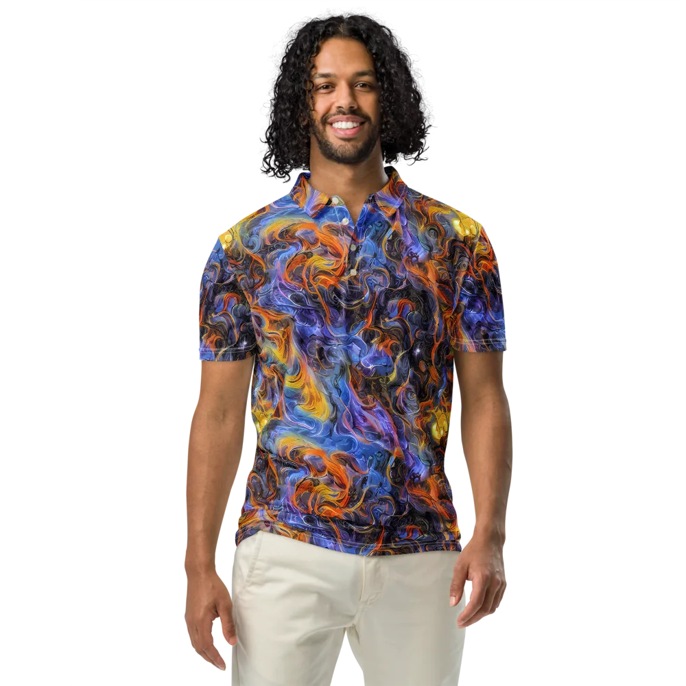 Mercury Mirage on Men's Slim Fit Polo Shirt — Front