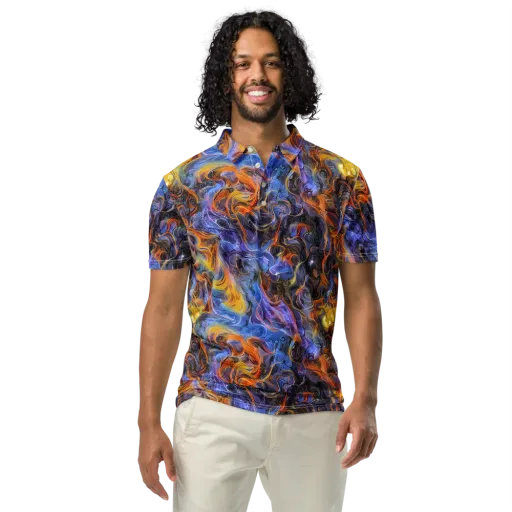 Mercury Mirage on a Men's Slim Fit Polo Shirt