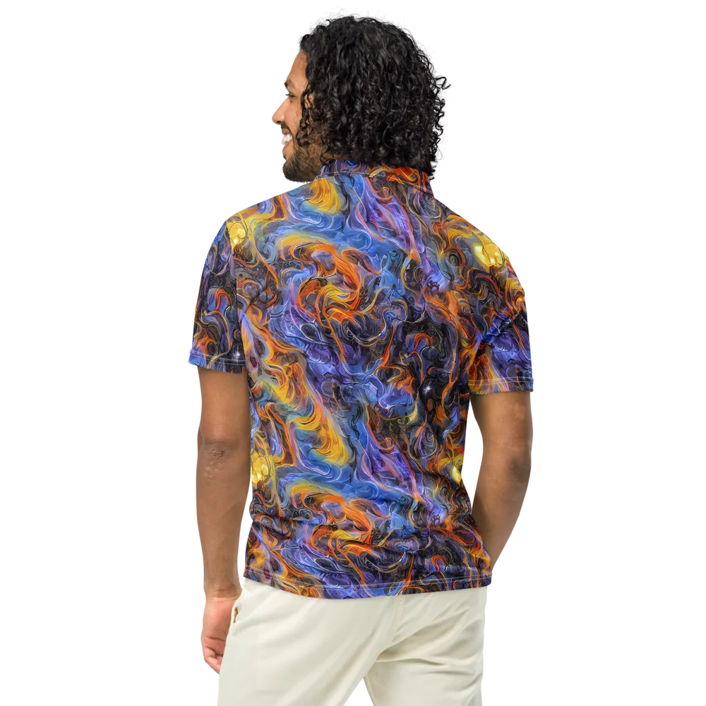 Mercury Mirage on Men's Slim Fit Polo Shirt — Back