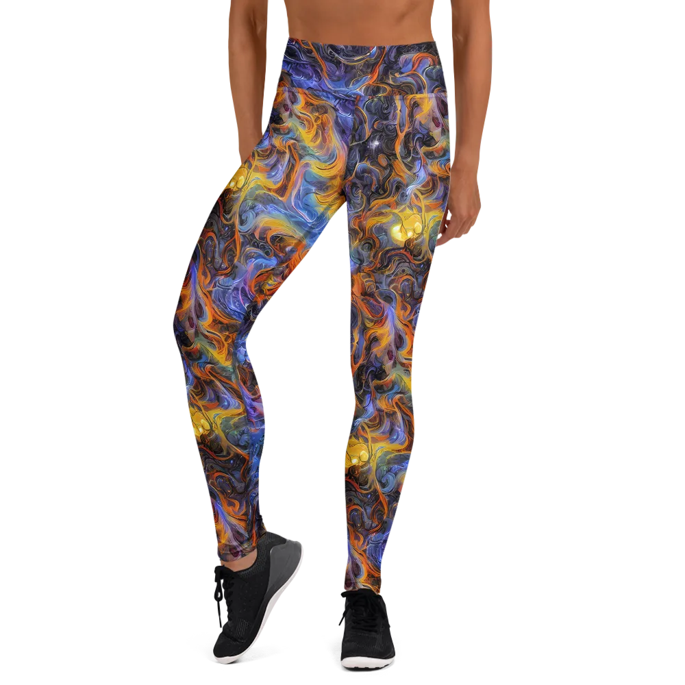 Mercury Mirage on Yoga Leggings — Front