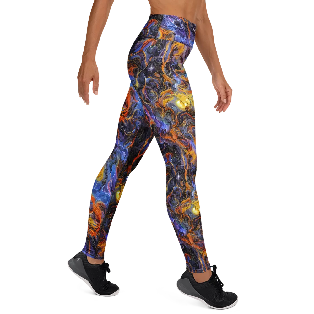 Mercury Mirage on Yoga Leggings — Right