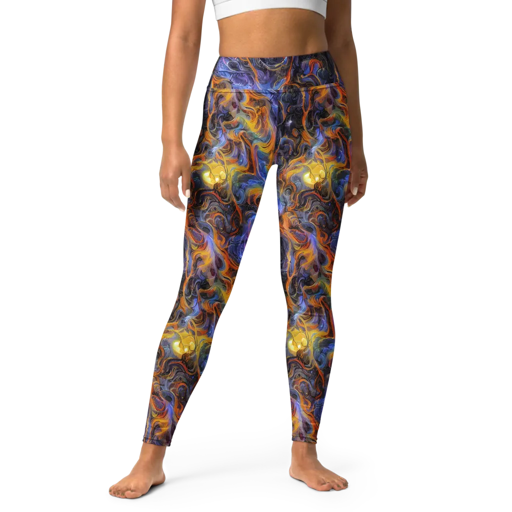 Mercury Mirage on Yoga Leggings — Front