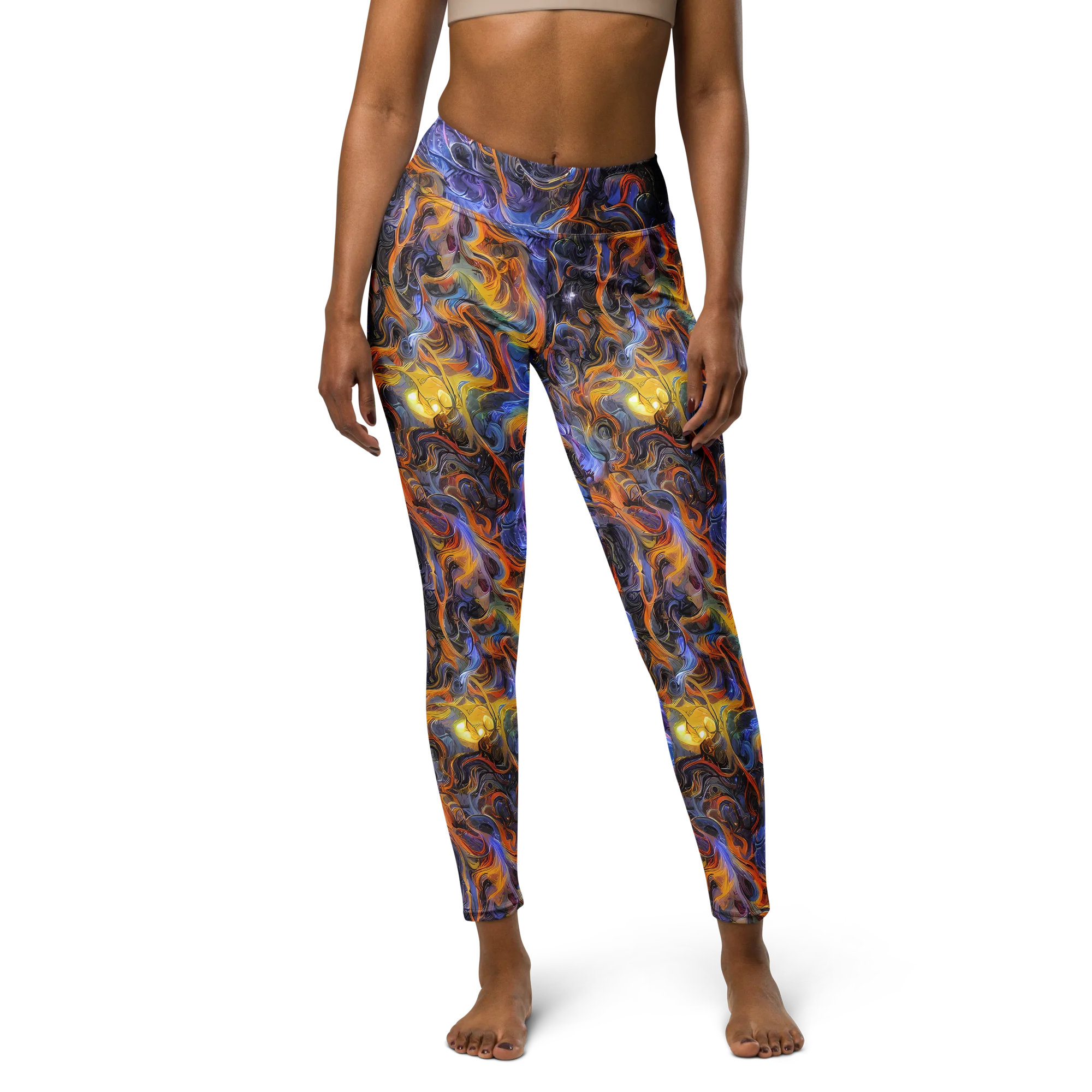 Mercury Mirage on Yoga Leggings — Front
