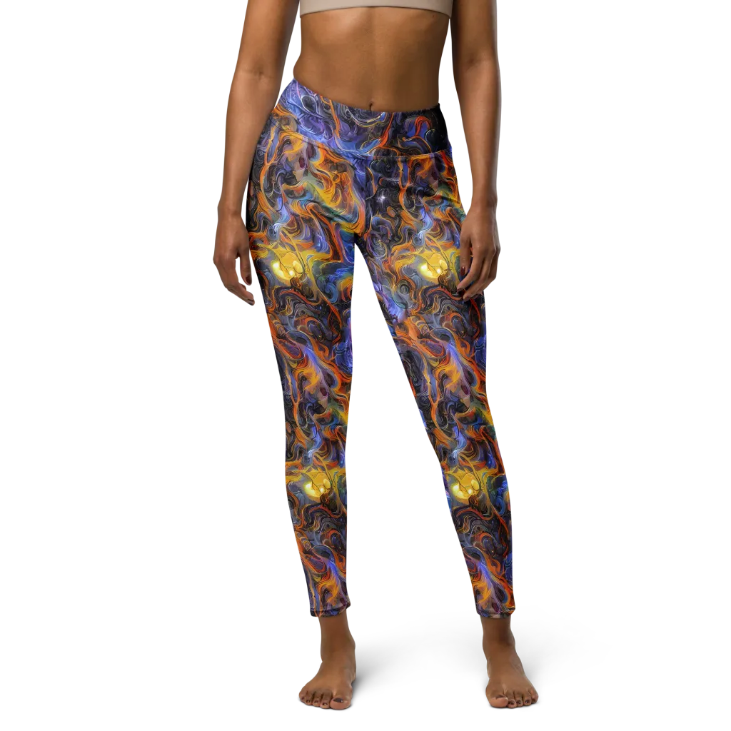 Mercury Mirage on Yoga Leggings — Front