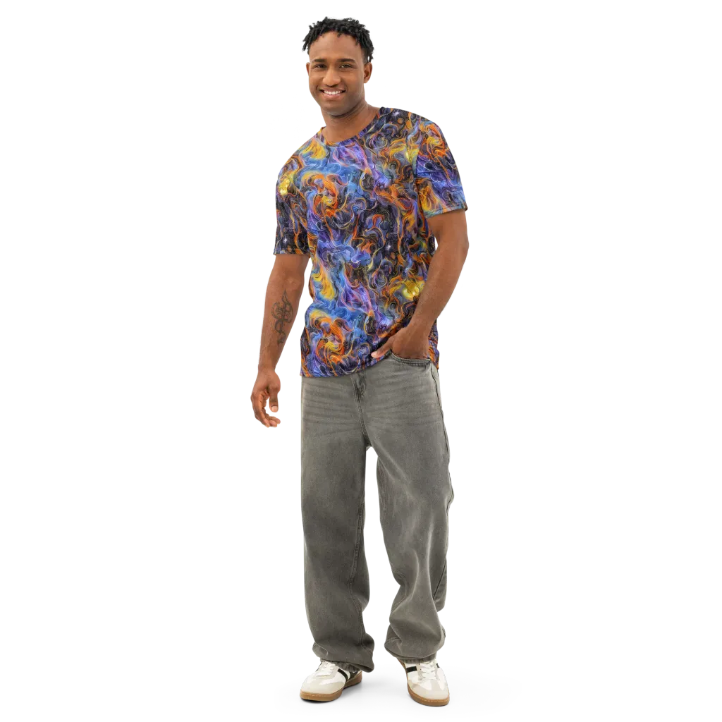 Mercury Mirage on Men's Cotton Crew Neck T-Shirt — Front