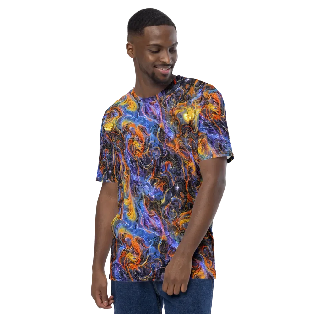 Mercury Mirage on Men's Crew Neck T-Shirt — Left