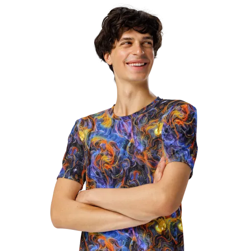 Mercury Mirage on a Men's Crew Neck T-Shirt