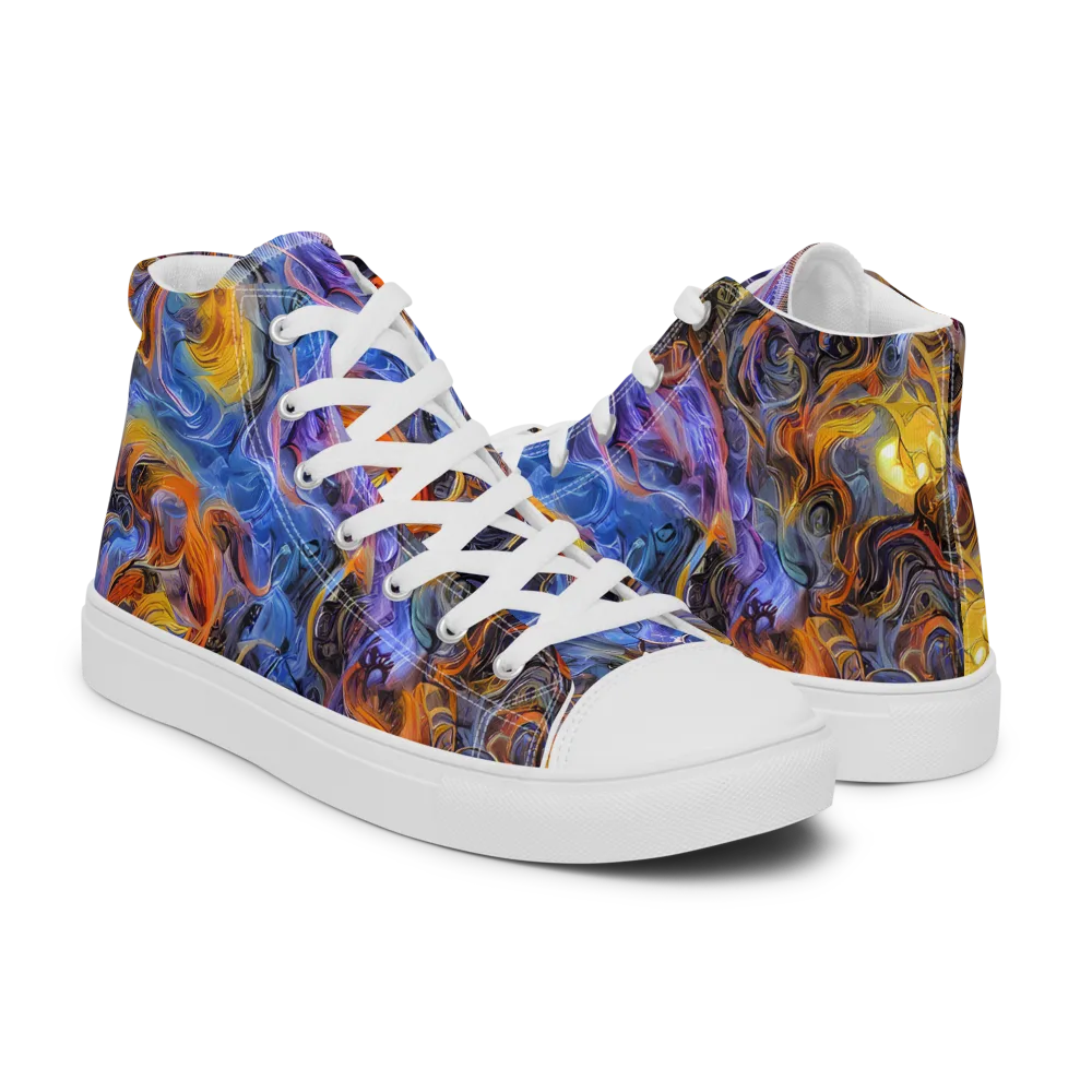 Mercury Mirage on Men's High Top Canvas Shoes — Right