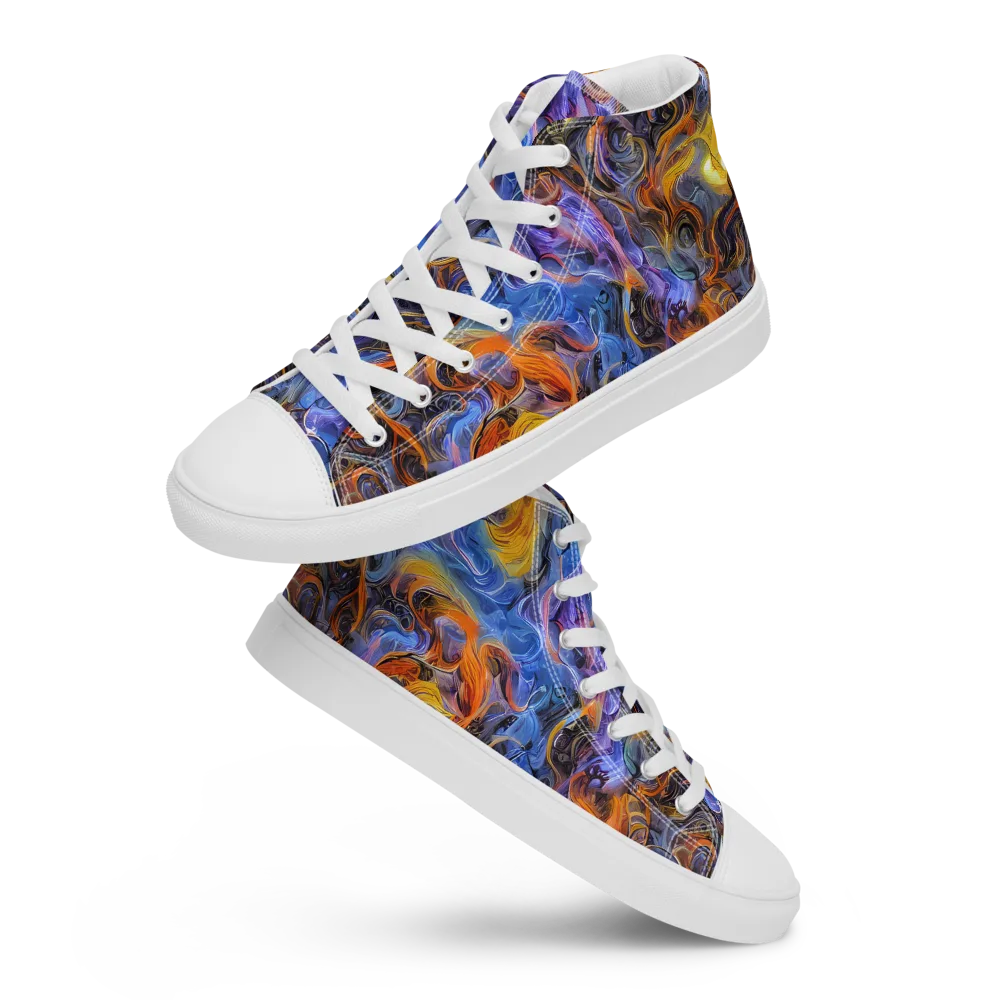Mercury Mirage on Men's High Top Canvas Shoes — Front