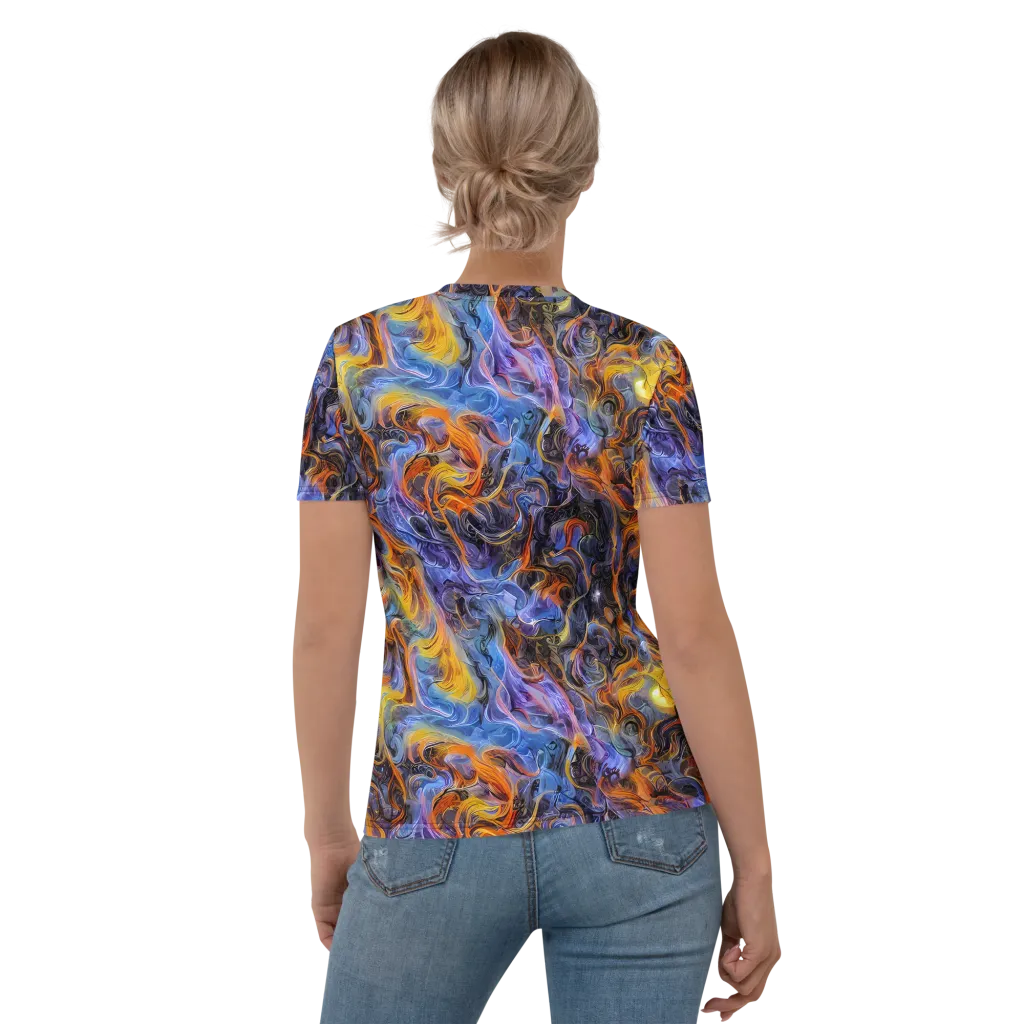 Mercury Mirage on Women's Crew Neck T-Shirt — Back
