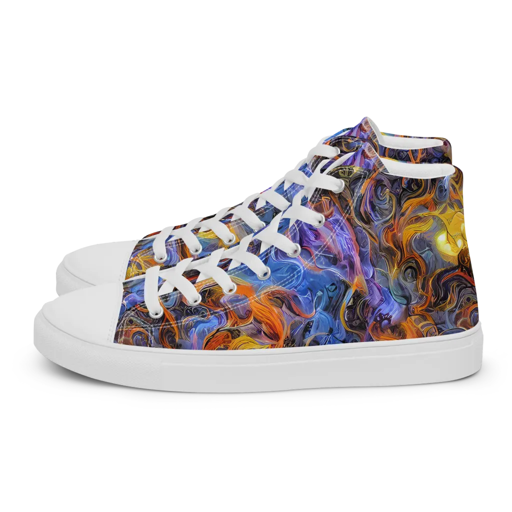 Mercury Mirage on Women's High Top Canvas Shoes — Left