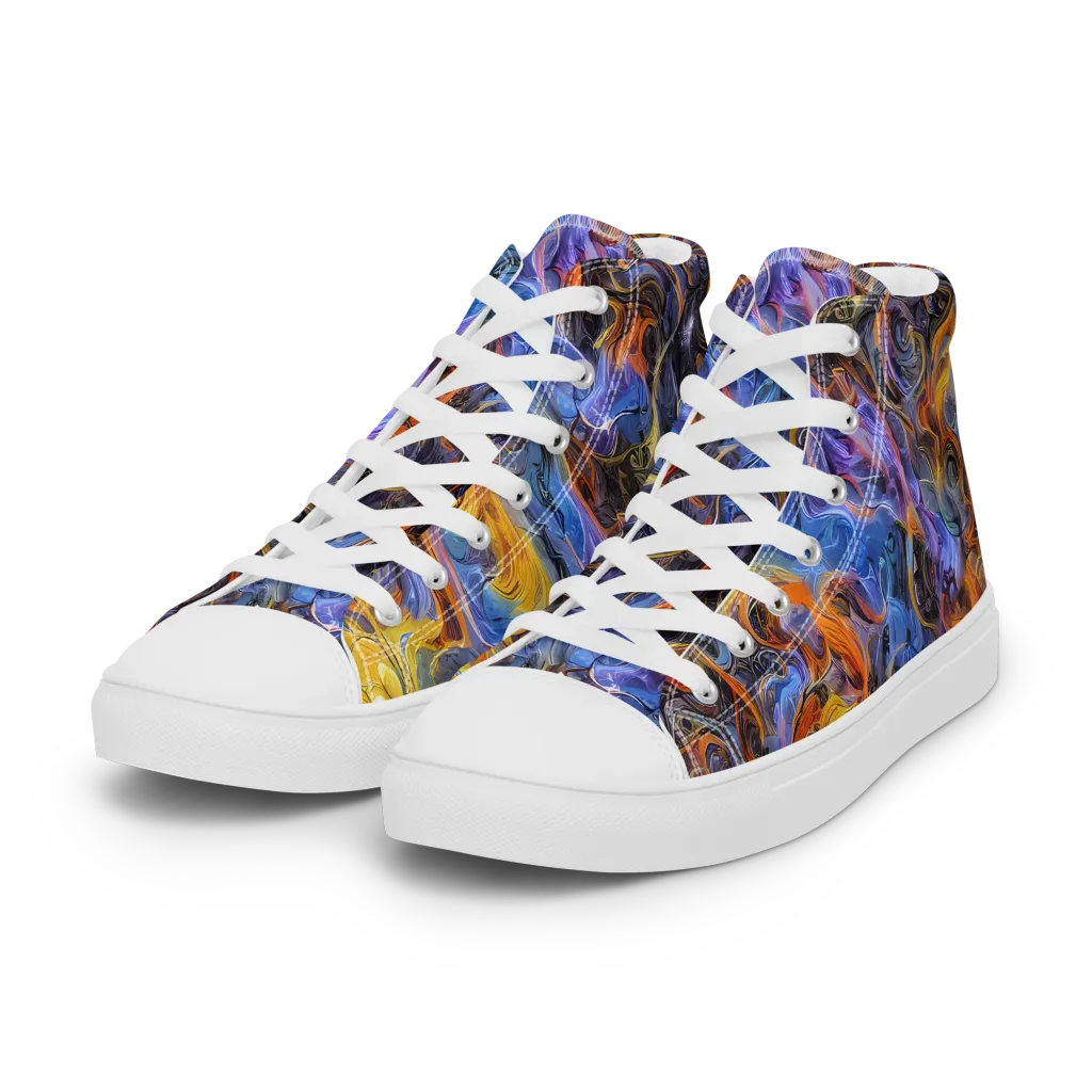 Mercury Mirage on Women's High Top Canvas Shoes — Left Front