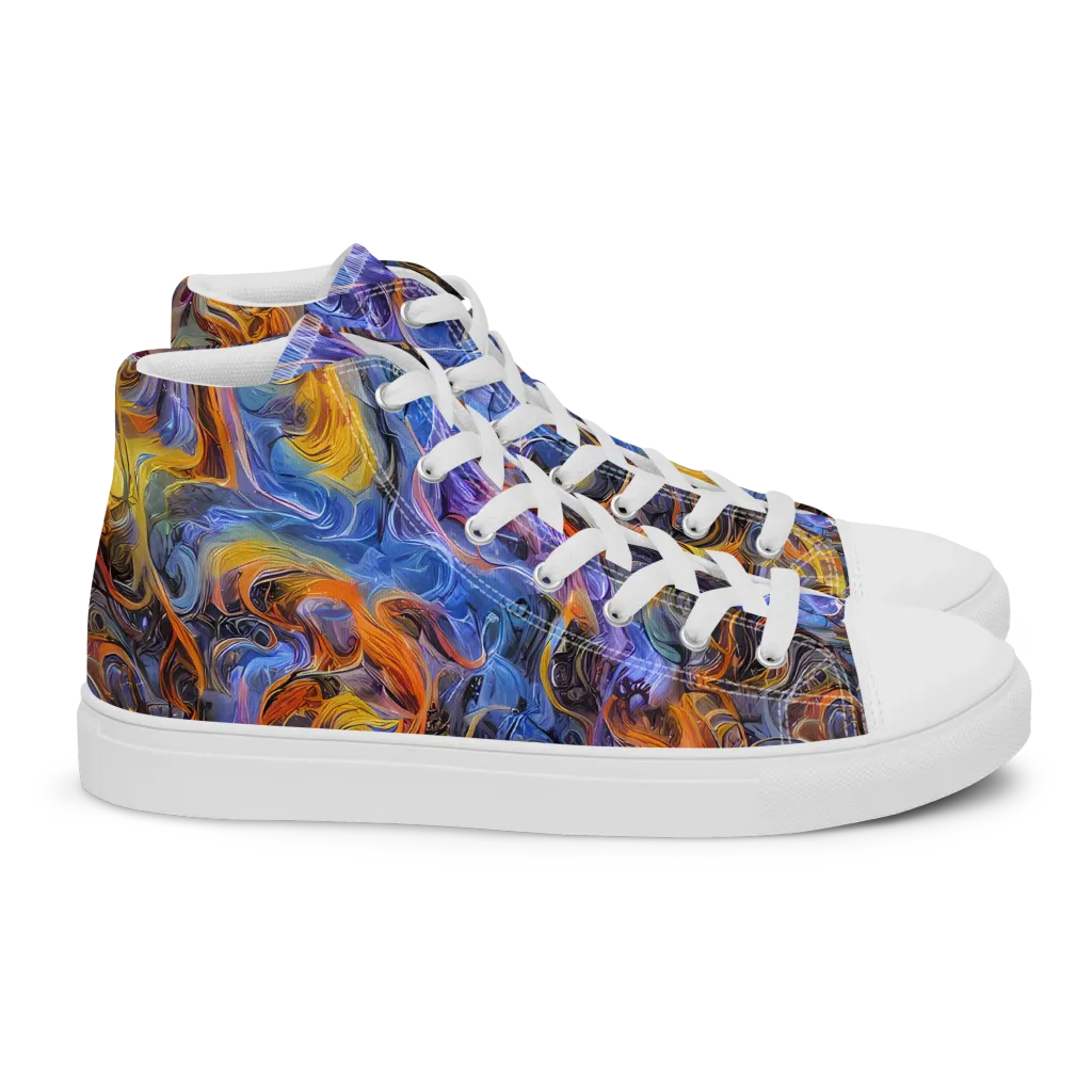 Mercury Mirage on Women's High Top Canvas Shoes — Right