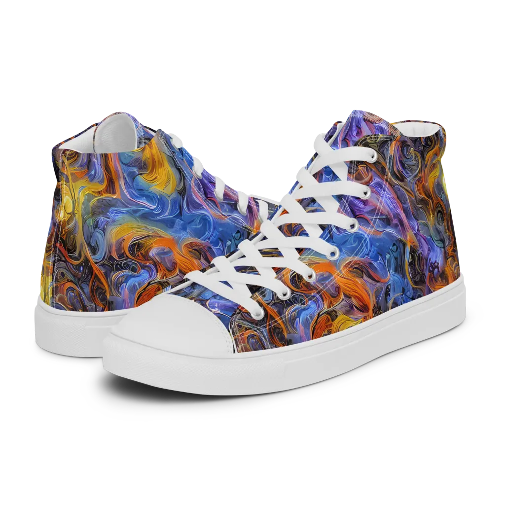Mercury Mirage on Women's High Top Canvas Shoes — Left