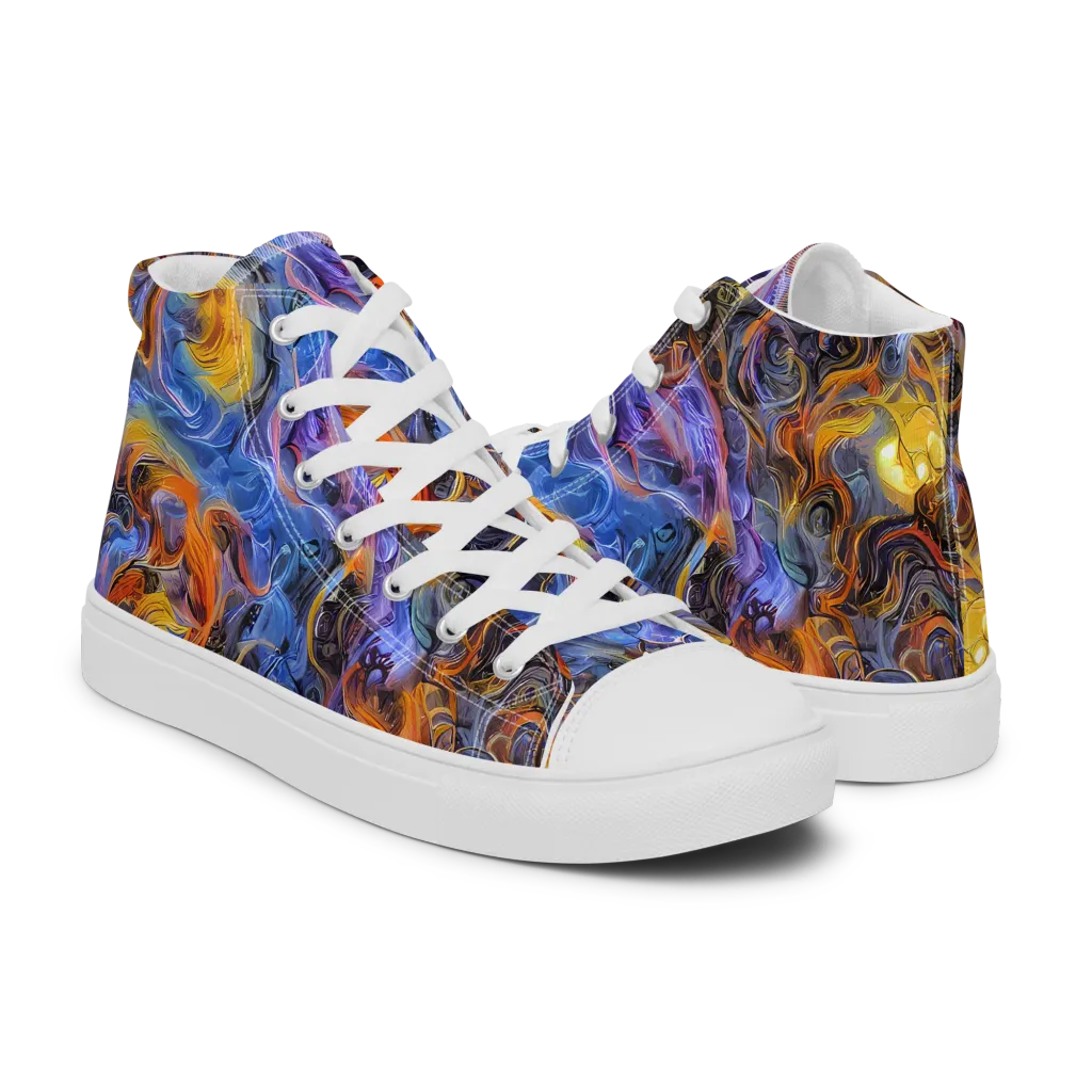 Mercury Mirage on Women's High Top Canvas Shoes — Right
