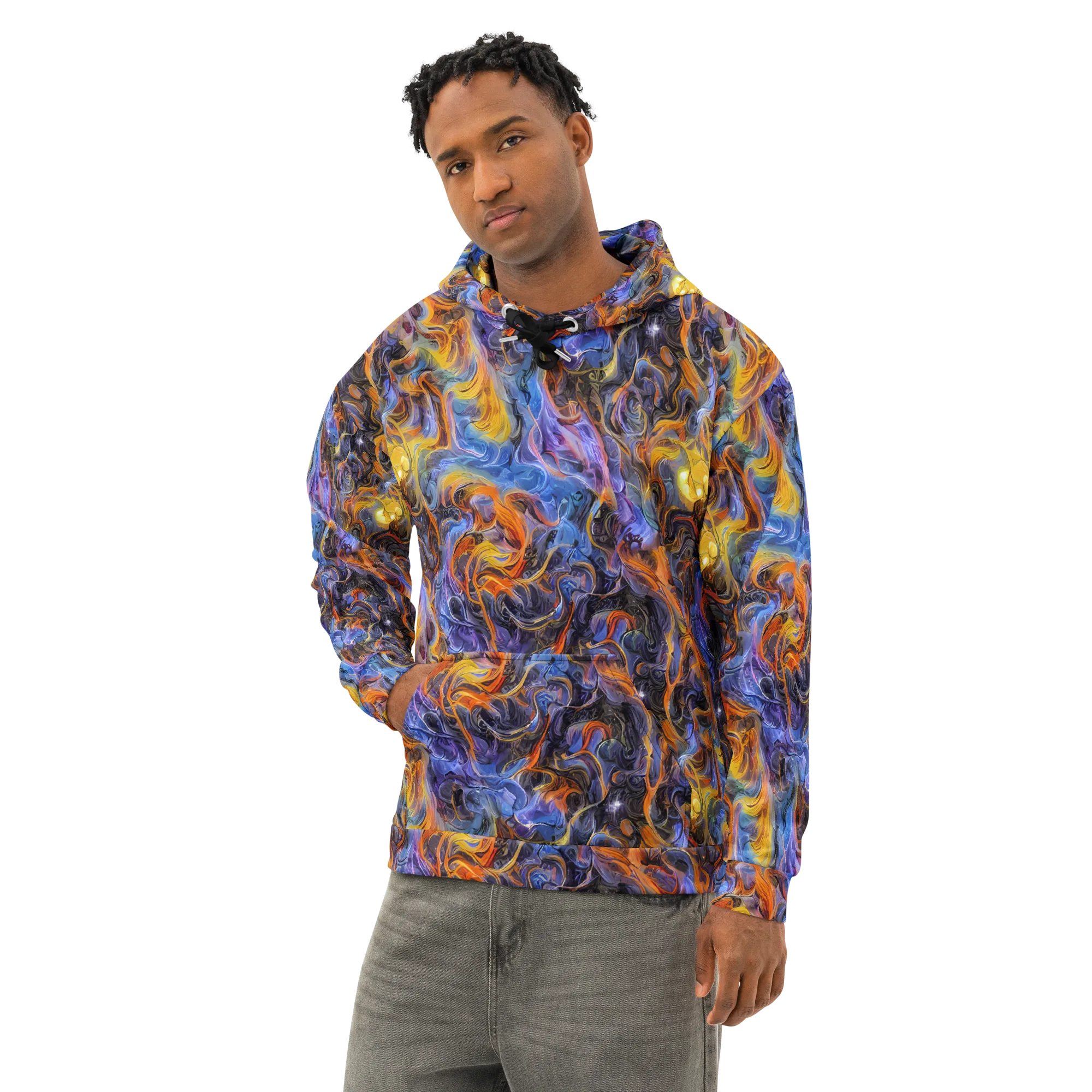 Mercury Mirage on Cotton Hoodie — Left Front