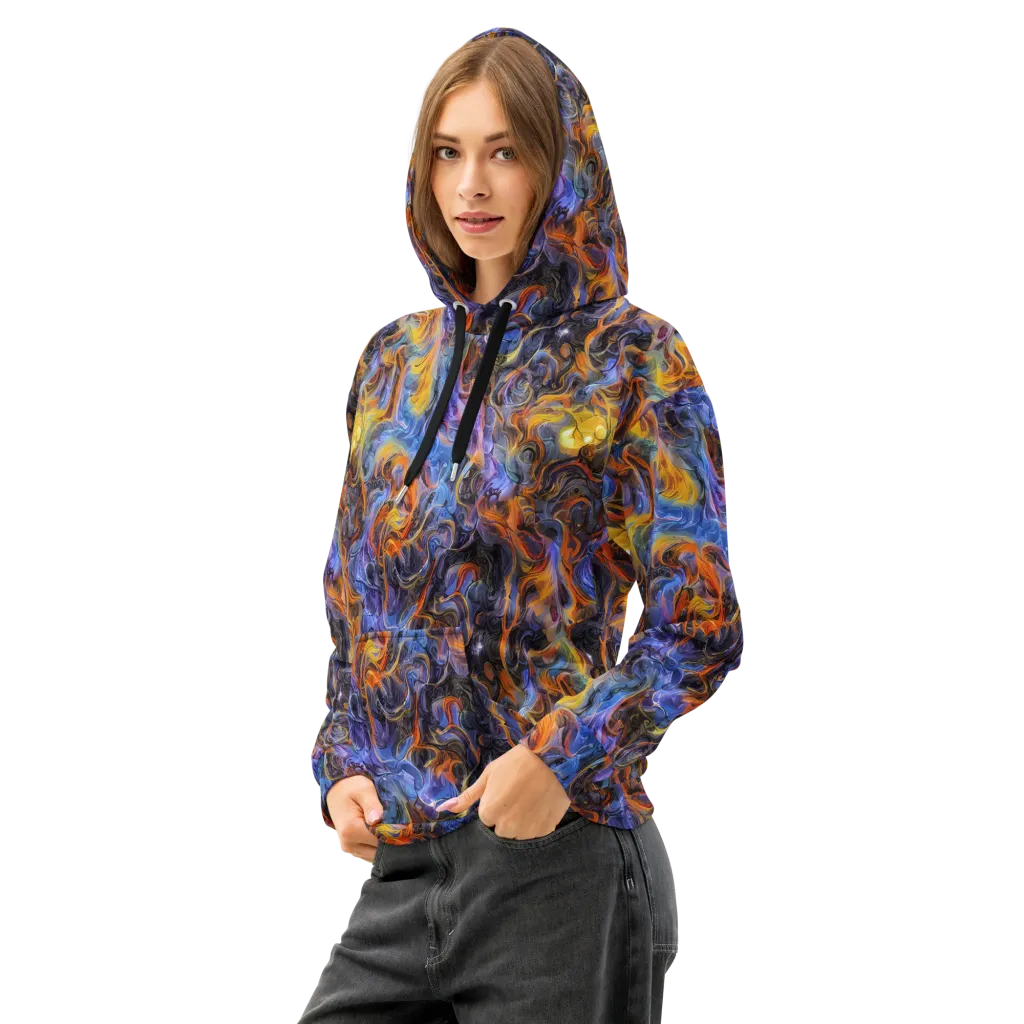 Mercury Mirage on Cotton Hoodie — Left Front