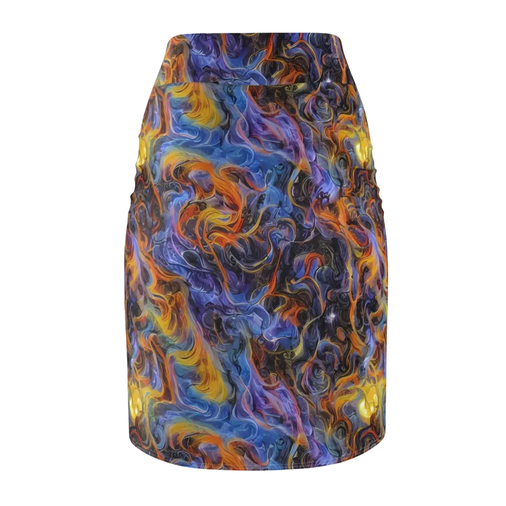 Mercury Mirage on Pencil Skirt — Back