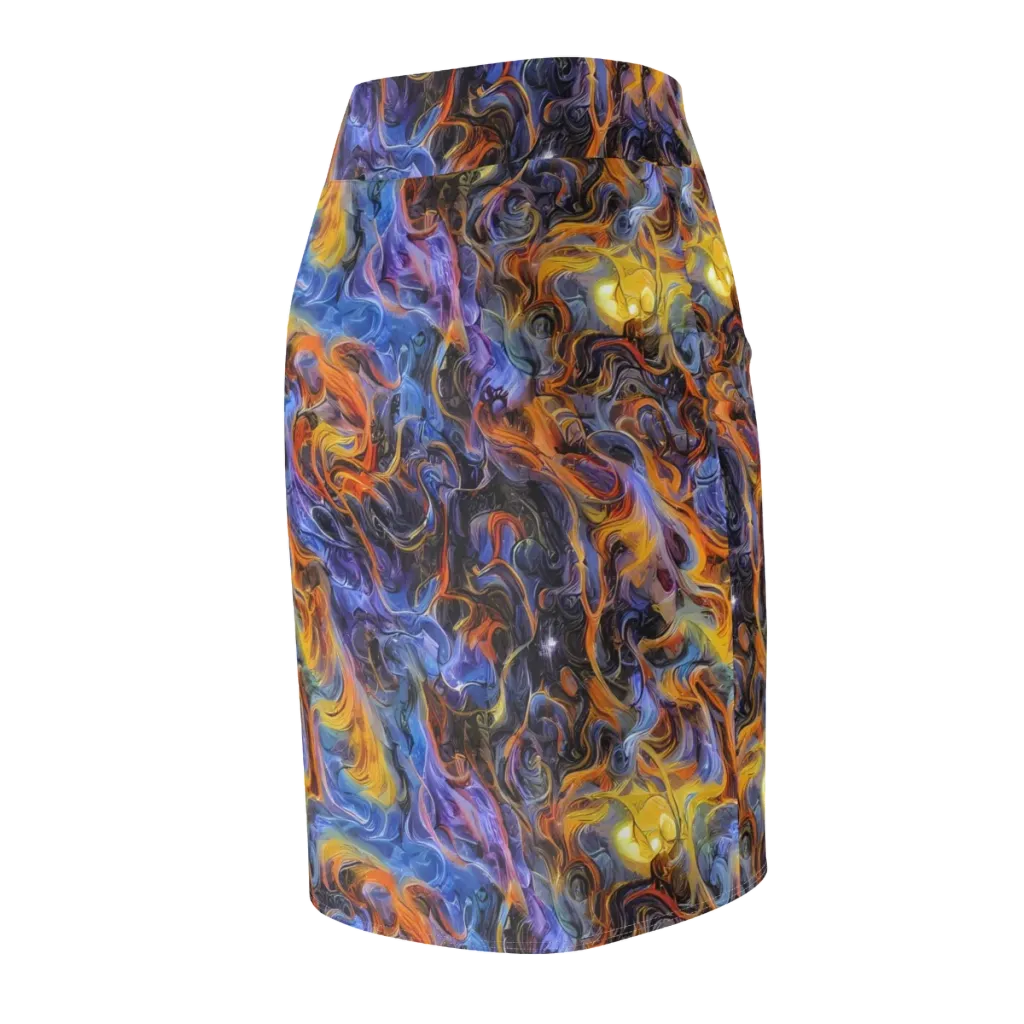 Mercury Mirage on Pencil Skirt — Back Side