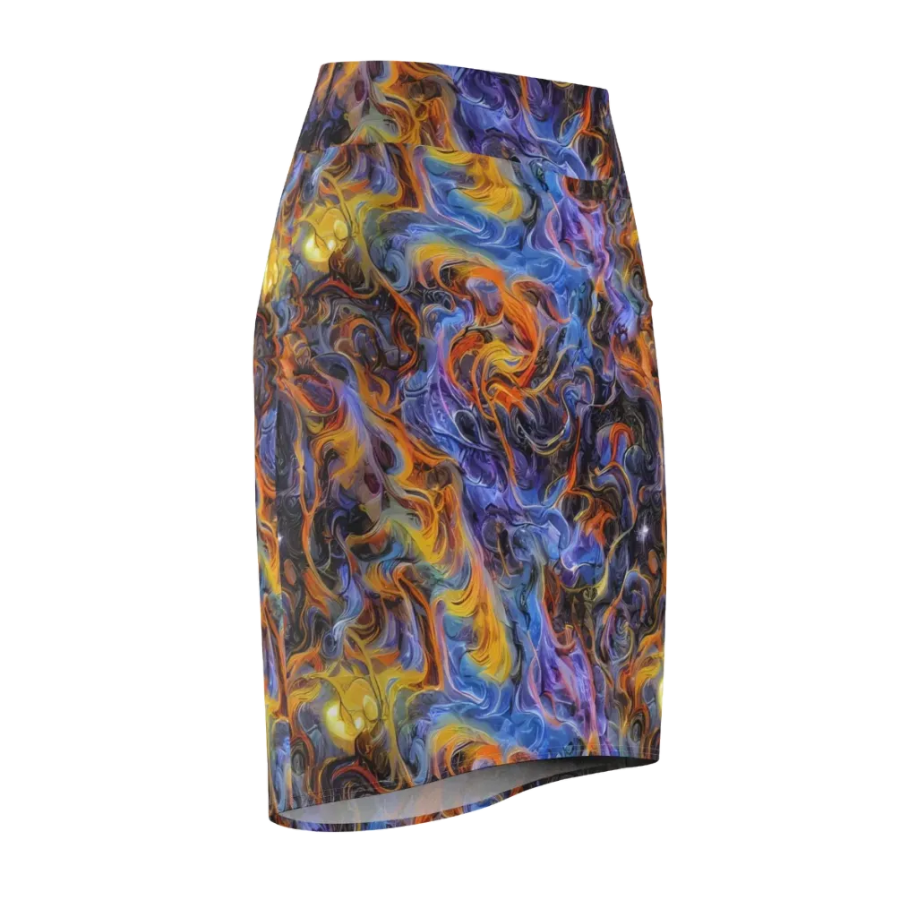 Mercury Mirage on Pencil Skirt — Front Side