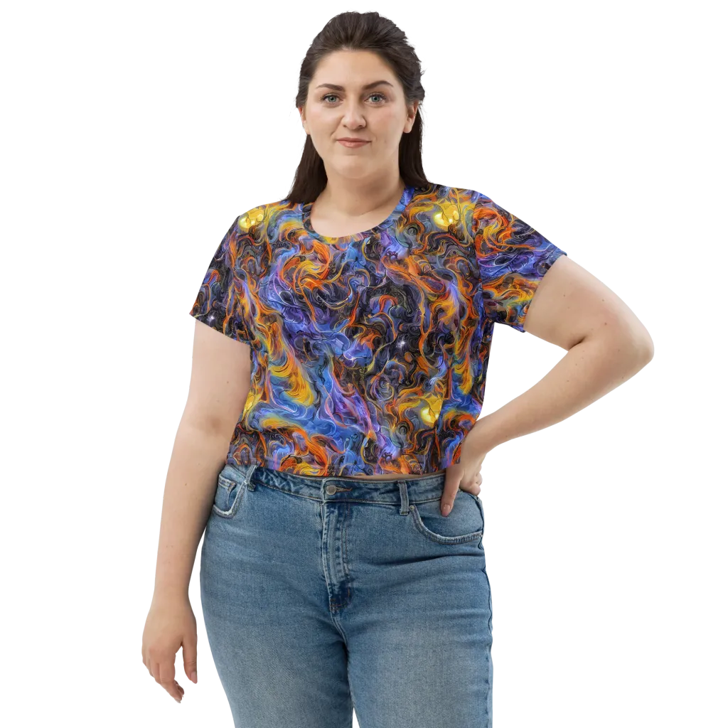 Mercury Mirage on Crop Tee — Front