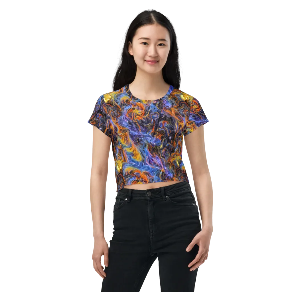 Mercury Mirage on Crop Tee — Front
