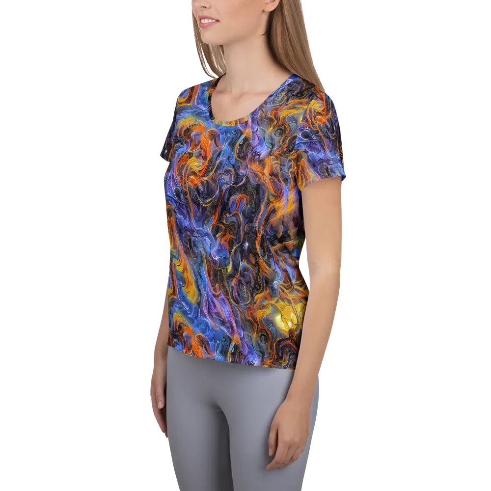 Mercury Mirage on Women's Athletic T-Shirt — Left