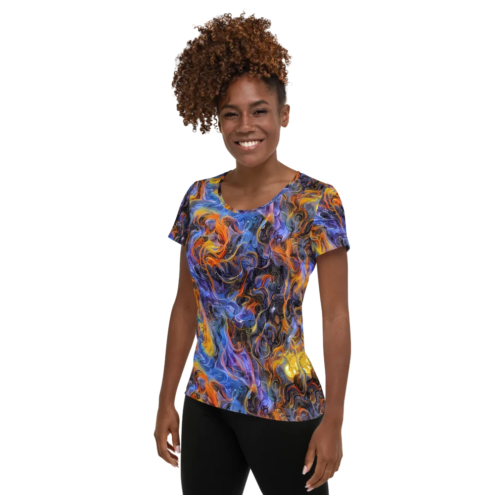 Mercury Mirage on Women's Athletic T-Shirt — Left